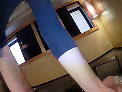 Cheerful Mom Who Seems To Be In The Neighborhood It Is Knocked Down With A Raw Meat Stick And Full Female Falls