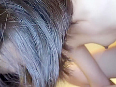 Incredible sex movie Brunette hot only for you