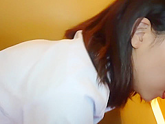 Individual shot Hobby violin sober girl F-chan surprising shaved pussy amp jubofera I put it in without rubber as it is Raw Saddle Face Creampie