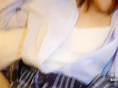 Individual shot Hobby violin sober girl F-chan surprising shaved pussy amp jubofera I put it in without rubber as it is Raw Saddle Face Creampie