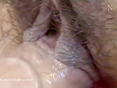 Japanese brunette with big tits sucks dick in the shower and gets fucked in the bedroom