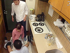 Asian woman is being fucked by a group