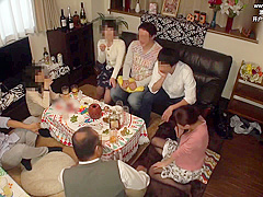 Asian woman is being fucked by a group