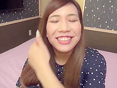 Cute Asian woman gets some