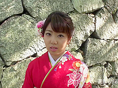 Japanese woman dressed in traditional clothes