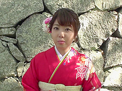 Japanese woman dressed in traditional clothes