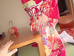 Japanese woman dressed in traditional clothes