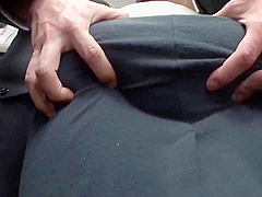 Molesting A Busty Married Woman By Rubbing Her Tits. Shizuka Mori