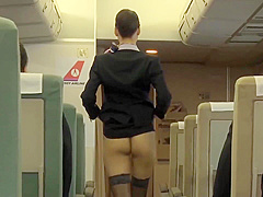 2K 司ミコト - 「制服・下着・全裸」でおもてなし またがりオマ○コ航空 4 逆3Pサービス便 [SDDE-