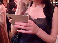 Asians fucking and she is dressed in lingerie