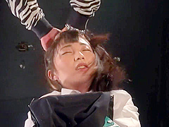 Japanese schoolgirl - continuous orgasm and pussy destruction