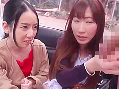 The Magic Mirror. Friends Share A Dick And Give A Double Blowjob