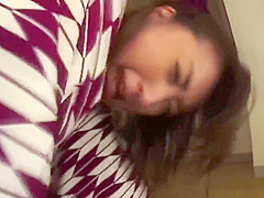 Beautiful woman wearing a hakama