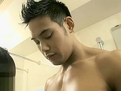 Muscle Man Fucks Japanese Girl