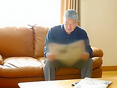 Adorable Asian brunette is fucking her boyfriends father while they are alone at home and horny