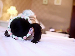 An sexy angel and the horny devil fighting