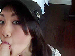 POV BJ in stockings nylon asian