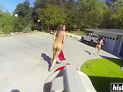 Stunning girls like to share a dick