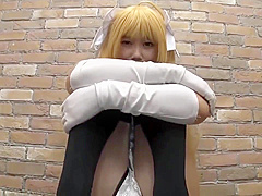 Japanese Cosplay Panty Tease 1