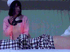 Reiko Kobayakawa & Aoi Shirosaki tmhk-007 lesbian strapon stockings nurse japanese jav nylon censored