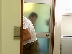 Brother peeps on sister in shower then fucks her