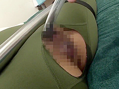 A Soft Body Woman who is Accused of a Chestnut that has Grown Big with a Suction Device while Bei