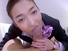 Beauty In Doctors Uniform Gives Her Patient A Blowjob