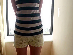 Hairy Japanese Babe Fingered Fucked