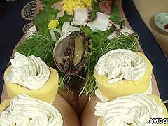 Japanese Gal Asuka Ayanami Is A Food Plate Uncensored