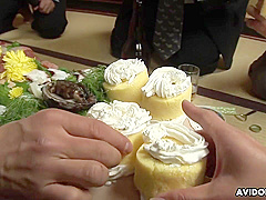 Japanese Gal Asuka Ayanami Is A Food Plate Uncensored