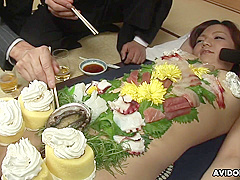 Japanese Gal Asuka Ayanami Is A Food Plate Uncensored