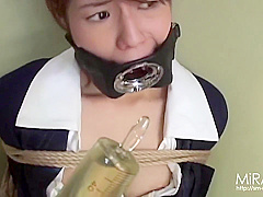 Asian Sub Girl Gets Roped Up And Made To Piss. Full Video. 720 Hd