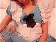 Japanese Idol [mayuka] French Maid Costume Part1 Blowjob And Lotion Handjob