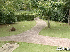 Sexy Jav Babe Sucks And Fucks Two Guys Outdoors