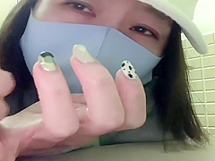 Sneaking Into The Public Mens Restroom! Masturbating For A Long Time Even Though Guys Are Here