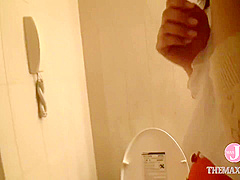 A Beautiful Young Wife Is Made To Sit On A Toilet Bowl And Fucked With Toys