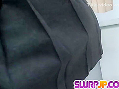 Meguru Kosaka Takes Down Her Undies - More At