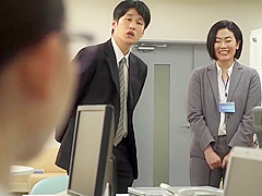 A Sober Married Woman In The Corner Of The Workplace