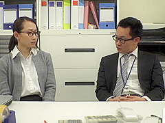 A Sober Married Woman In The Corner Of The Workplace