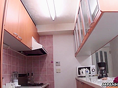 Pleasing Asian Bitch Slobbers Over His Balls Befor