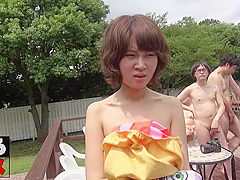 Asian Coquette Crazy Outdoor Gangbang Video