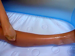 Mari Kagami - God Pantyhose Kaga Mimari Uniform Lolita Beautiful Raw Pantyhose Wrapped