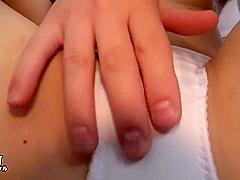 Japanese Teen Masturbates On The Sofa