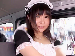 Japanese Girl In Maid Cost Gets Creampied By Stranger