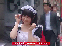 Japanese Girl In Maid Cost Gets Creampied By Stranger