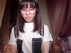Nerd Asian Girl In Glasses First Porn Video