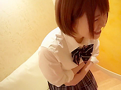 JAV FLAT CHEST SHORT HAIR GIRL WITH JK