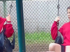 Naughty Asians pissing outdoors