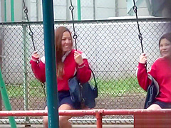 Naughty Asians pissing outdoors