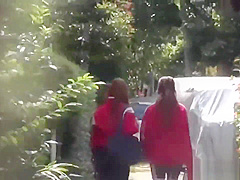 Naughty Asians pissing outdoors